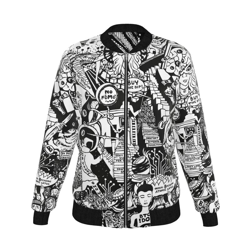 01 - Bitcoiner's Reversible Silk Bomber Jacket