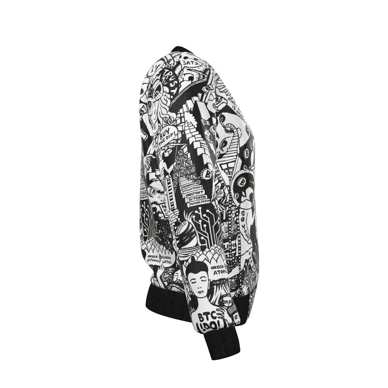 01 - Bitcoiner's Reversible Silk Bomber Jacket