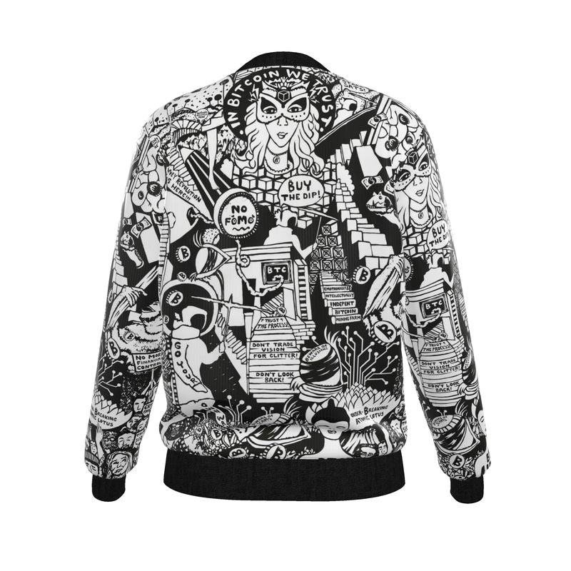01 - Bitcoiner's Reversible Silk Bomber Jacket
