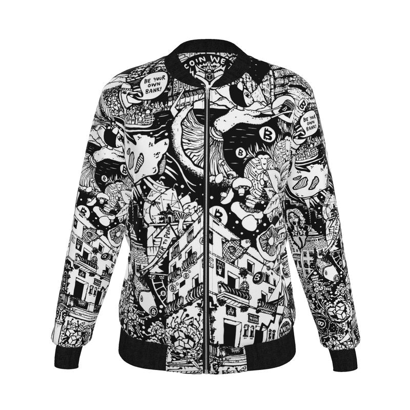 01 - Bitcoiner's Reversible Silk Bomber Jacket