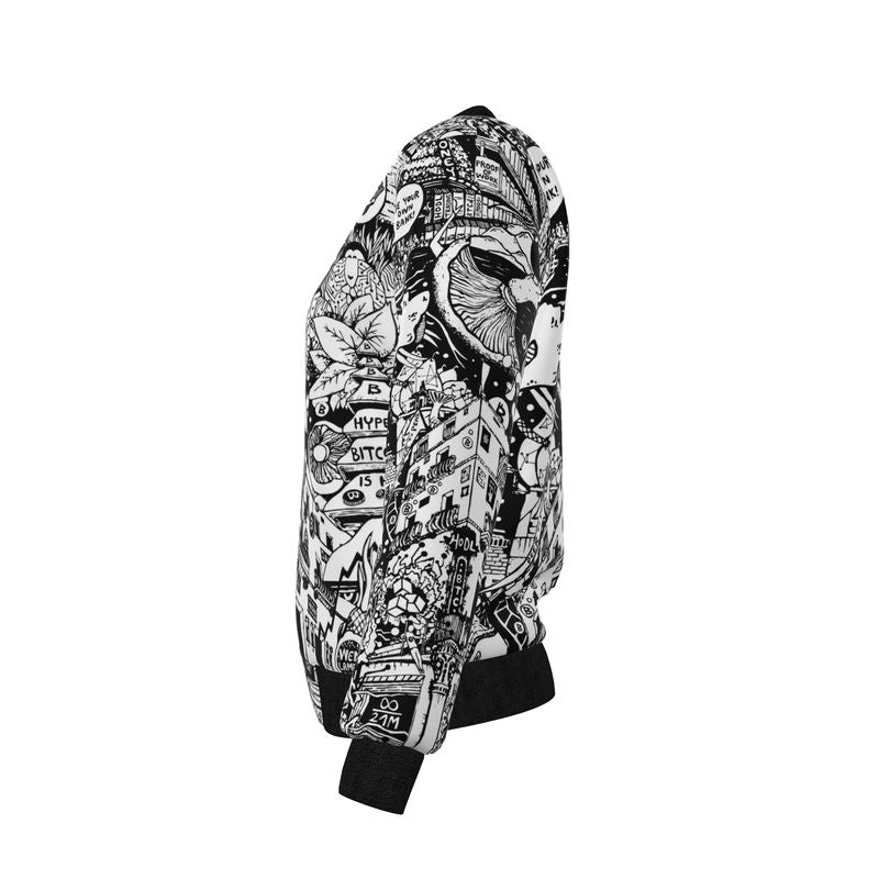 01 - Bitcoiner's Reversible Silk Bomber Jacket
