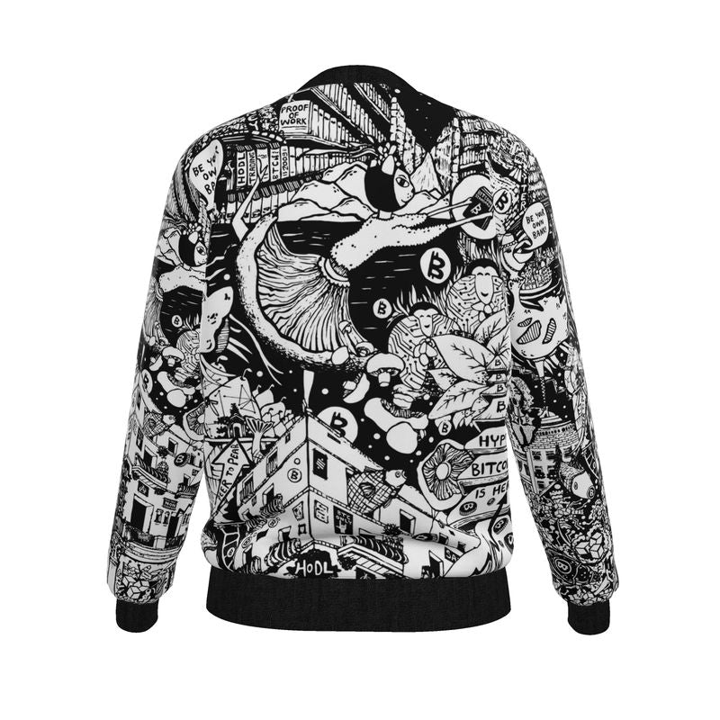 01 - Bitcoiner's Reversible Silk Bomber Jacket