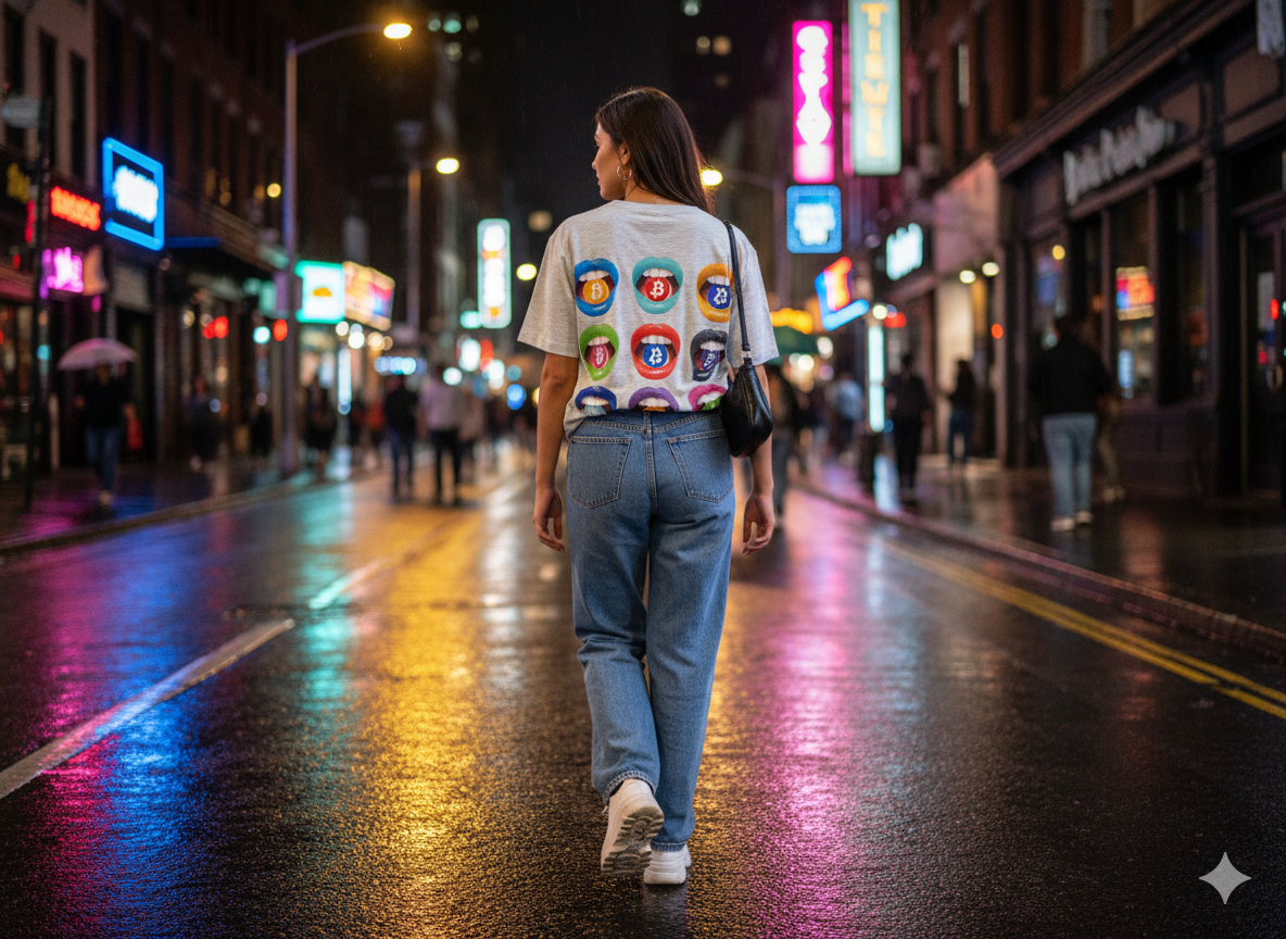 SATOSHE - Bitcoiner's Lip Tee