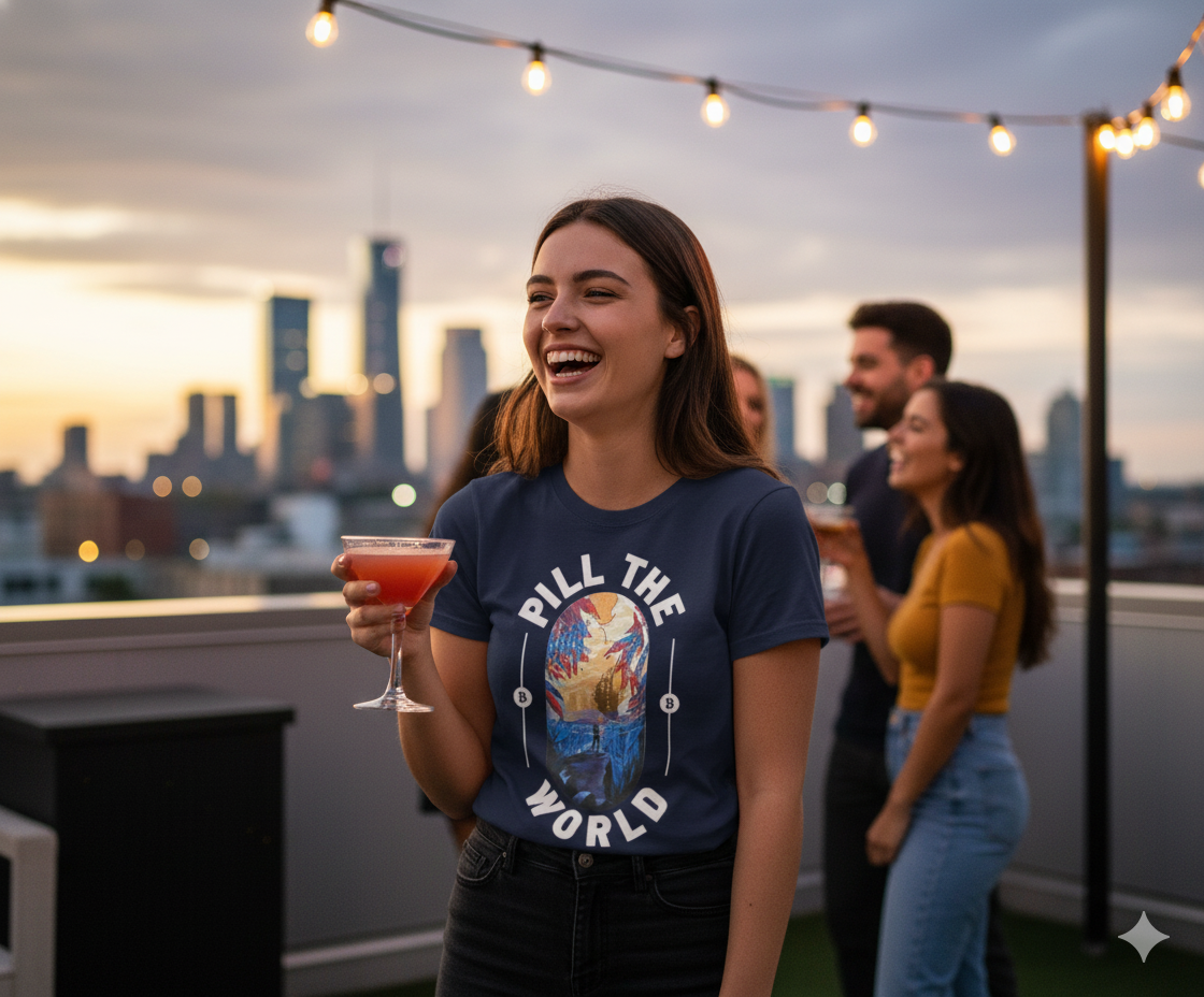 PILL THE WORLD - Bitcoiner's Global Reckoning Tee