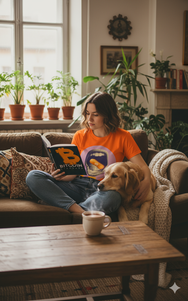 SATOSHE - Bitcoiner's Orange Pill Tee