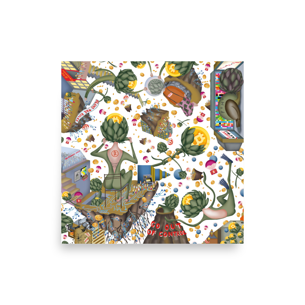 ARTICHOKE GALAXY - Bitcoiner's Canvas Wall Art