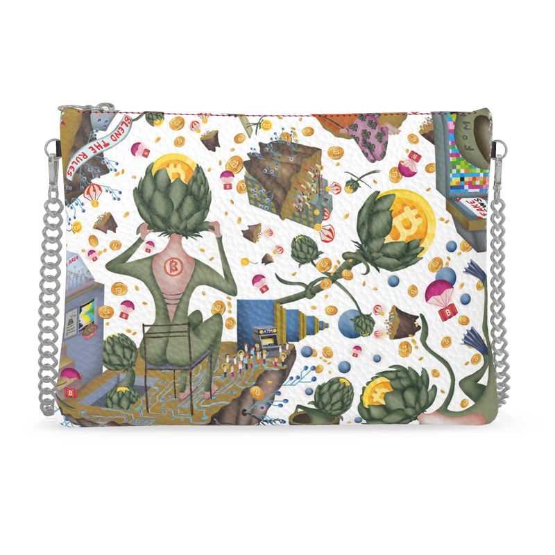 ARTICHOKE GALAXY - Bitcoiner's Crossbody Bag With Chain