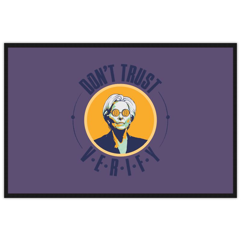 DONT TRUST VERIFY - Bitcoiner's Doormat
