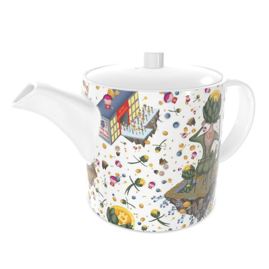 HODLiday - Bitcoiner's Bone China Teapot