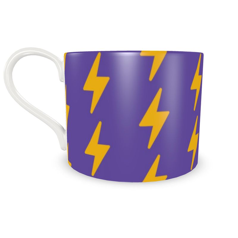 SATOSHE - Bitcoiner's Lightning Cup and Saucer
