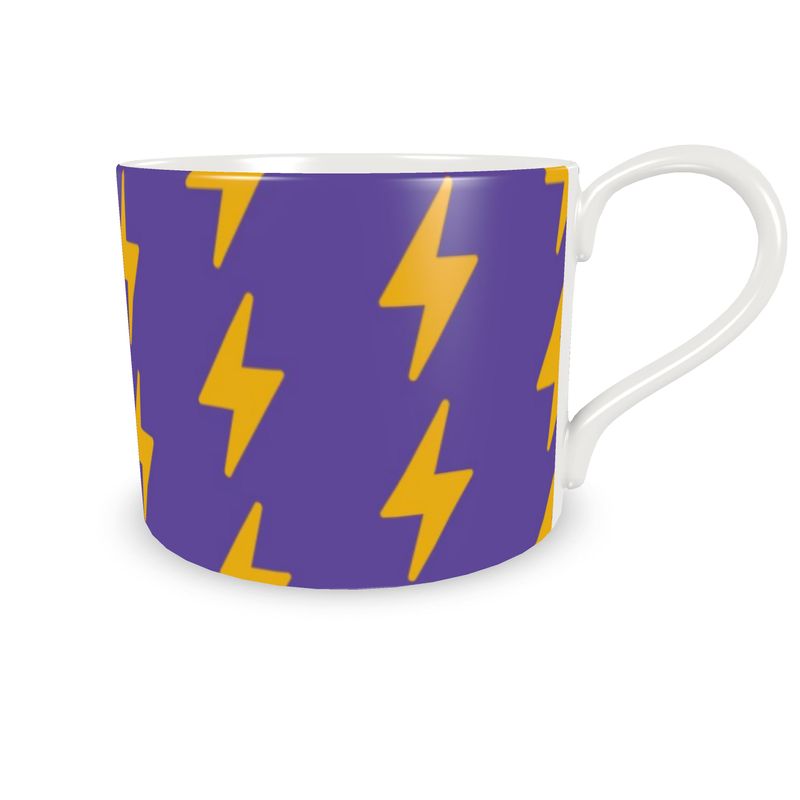 SATOSHE - Bitcoiner's Lightning Cup and Saucer
