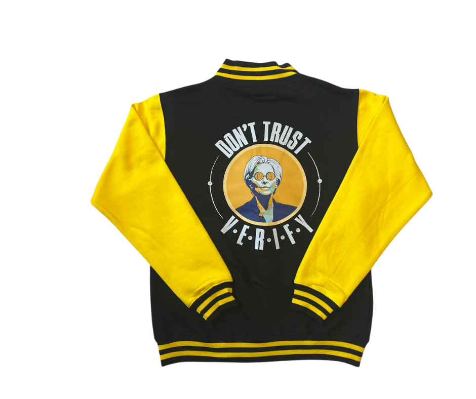 DON'T TRUST VERIFY - Bitcoiner's Christine Baseball Jacket