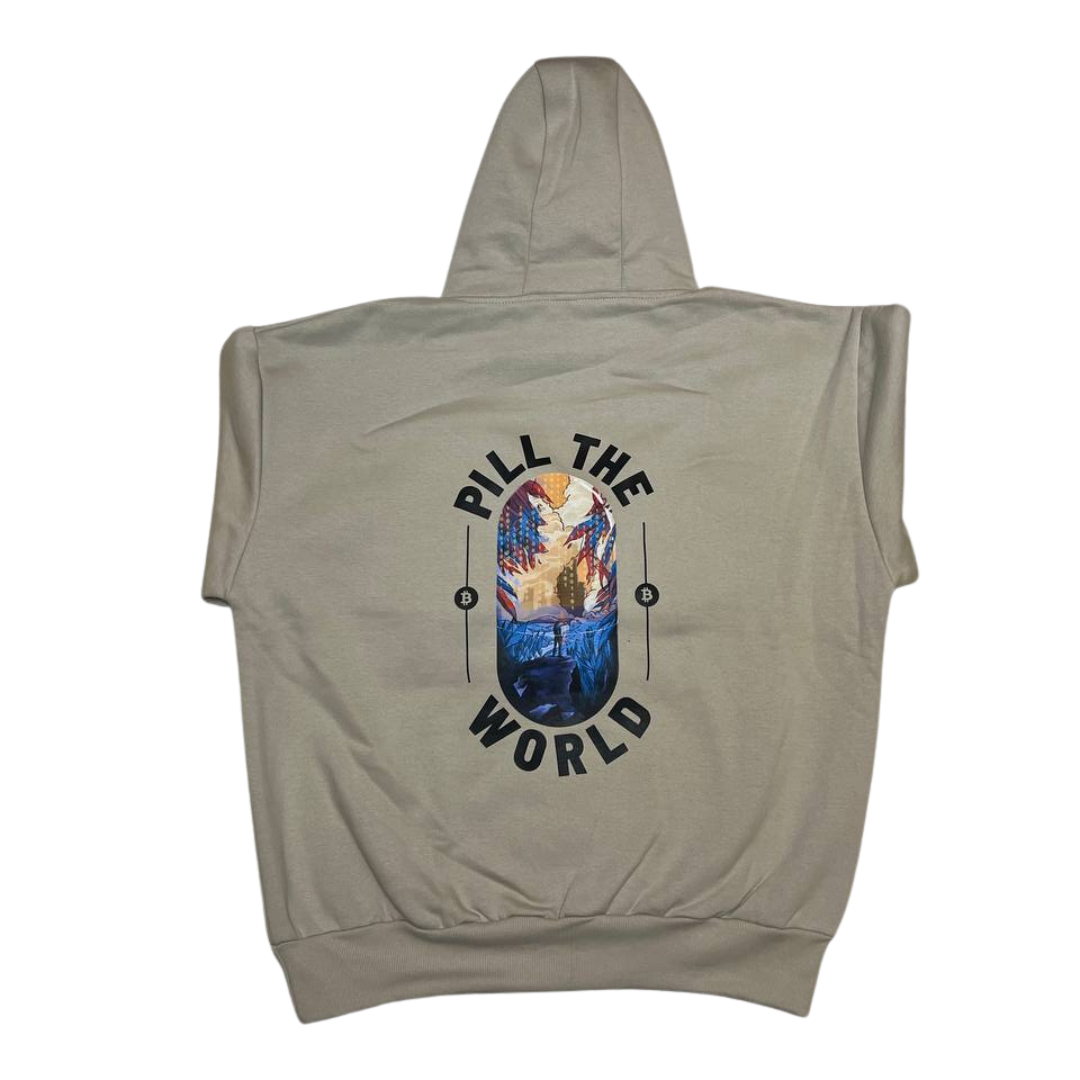 PILL THE WORLD - Bitcoiner's Midnight Hoodie