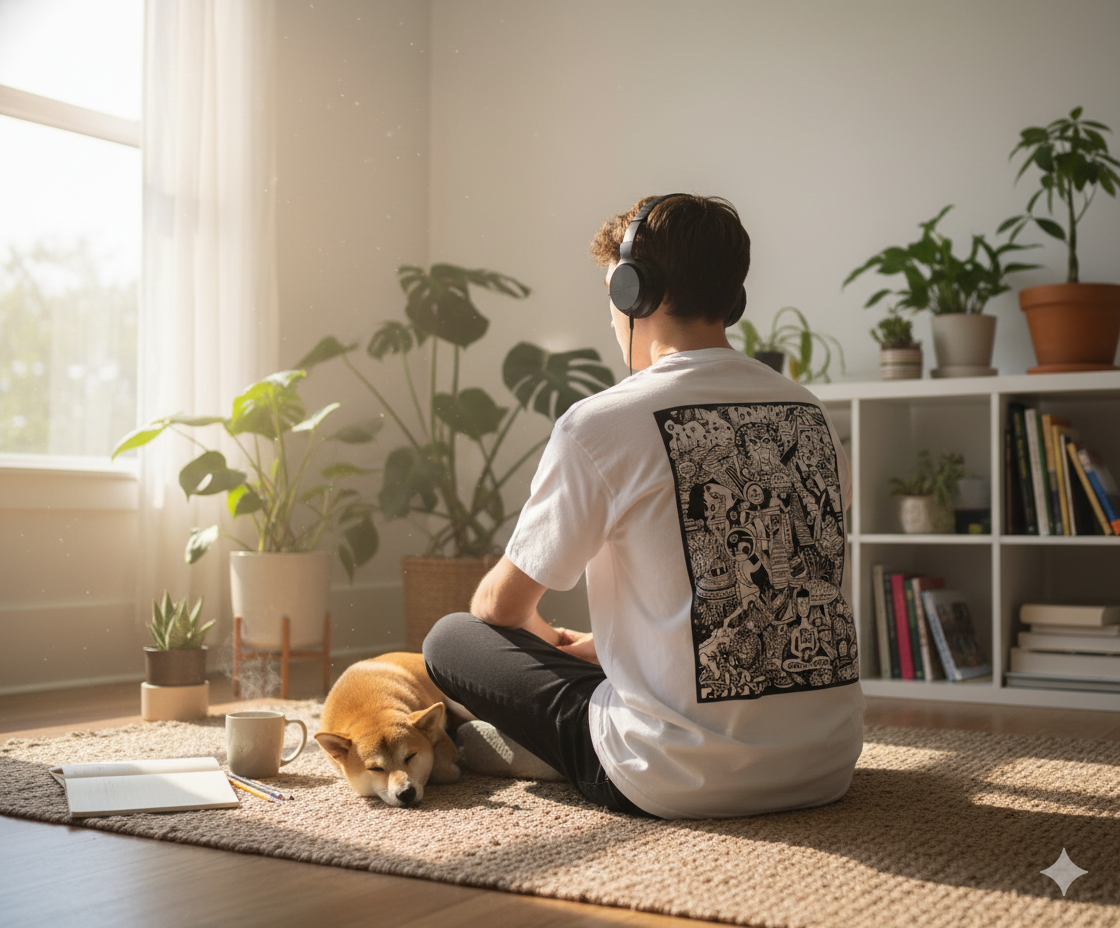 01 - Bitcoiner's Genesis Scroll Tee