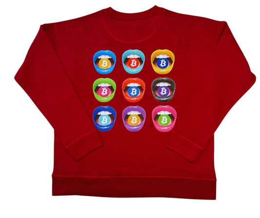 SATOSHE - Bitcoiner's Lip Sweatshirt