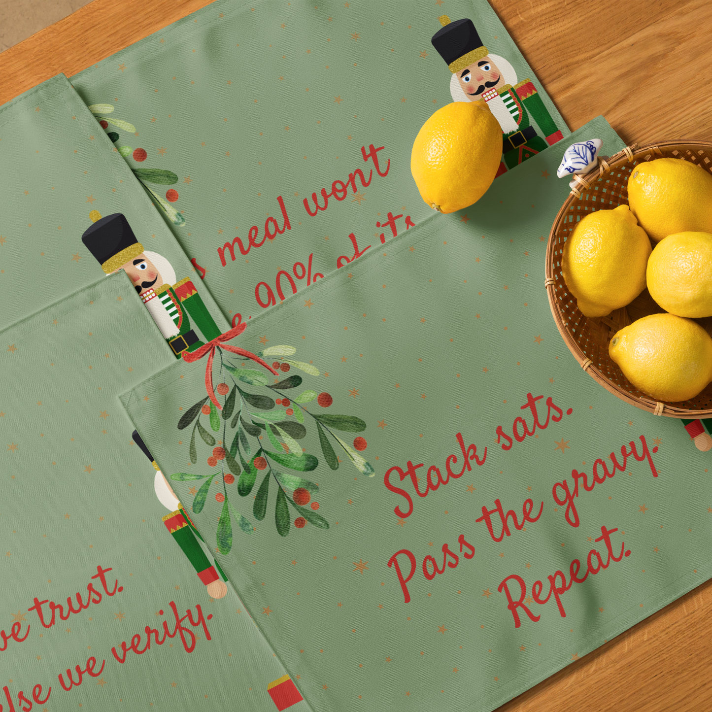 HODLiday - Bitcoiner's Placemat Set